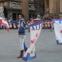 Sbandieratori na Placu Signoria we Florencji