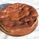 Czekoladowe ciasto z winogronami