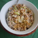 Farrotto con sedano e noci