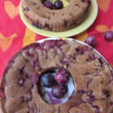 Żytnie ciasto vegan z renklodami