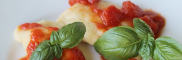 Viva la pasta! cz.60, Gotowane panzerotti z nadzieniem bakłażana