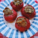 Faszerowana czerwona papryka