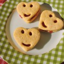 Ciasteczka kukurydziane z dżemem – na Walentynki