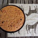 Ciasto kukurydziane z żurawiną i rodzynkami