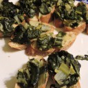 Crostini z porem i boćwiną