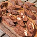 Mocno czekoladowe cantuccini z orzechami i łezkami czekoladowymi – druga wersja