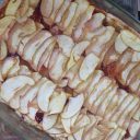 Ciasto wegańskie z jabłkami i dżemem