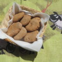 Ciasteczka kasztanowe z miodem i słonecznikiem