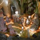 Szopka w Ratuszu i domek z listami do Świętego Mikołaja