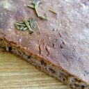 Schiacciata kasztanowa z rozmarynem – długie wyrastanie