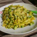 Viva la pasta! cz.79: Tagliatelle z cukinią i pesto