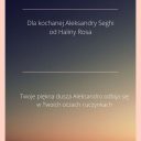 Halina Rosa i dedykacja dla mnie