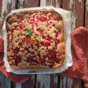 Ciasto jogurtowe z czerwoną porzeczką