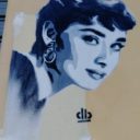 Street artist l_db i Audrey Hepburn