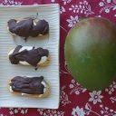 Ciasteczka (niby eklerki) z kremem mango