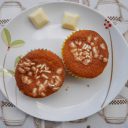 Babeczki kukurydziane z białą czekoladą