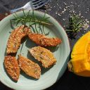 Dynia smażona w panierce rozmarynowo – sezamowej