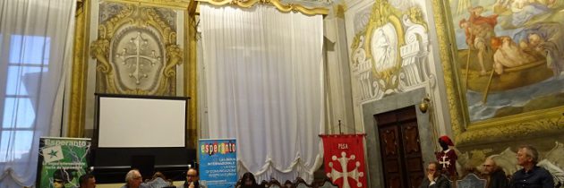 Inauguracyjna konferencja Zjazdu Krajowego Esperantystów w Pizie oraz przemówienie Konsula Honorowego RP Stefano Barlacchi