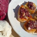 Crostini z radicchio i grana padano